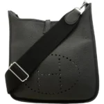 エルメス エヴリン3PM ショルダーバッグ レザー W刻印 シルバー金具