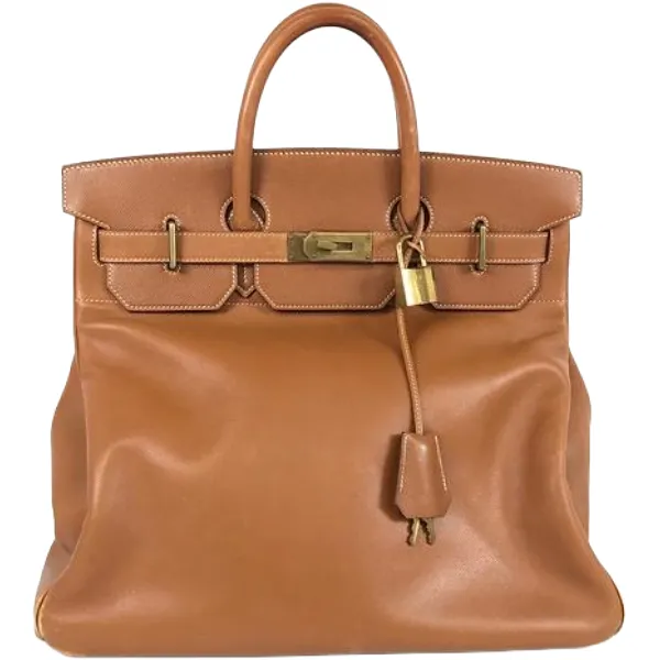 エルメス オータクロア40 ハンドバッグ レザー ○Z刻印 ゴールド金具