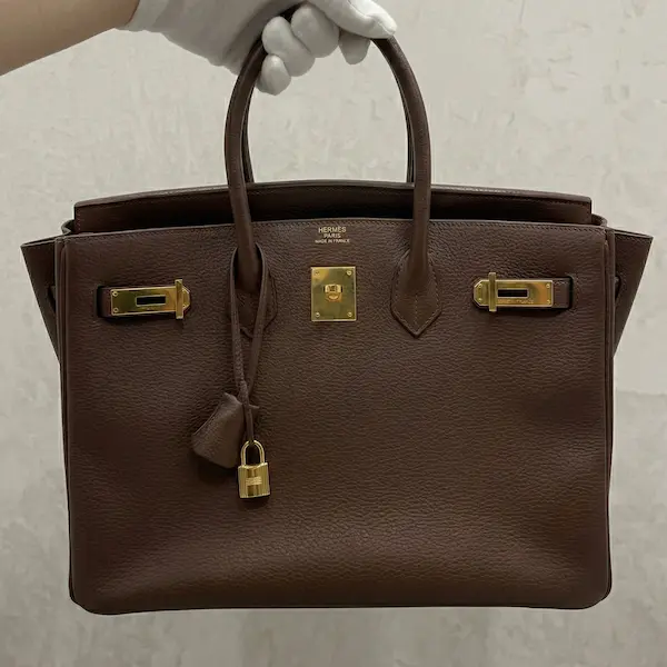 エルメス　バーキン35　□F刻印