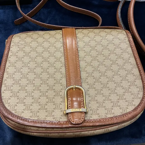 セリーヌ　マカダム　ショルダーバッグ