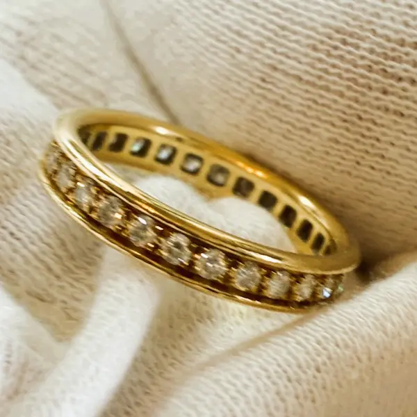 カルティエ　バレリーナ　ダイヤモンド　フルエタニティ　リング