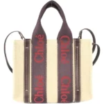 クロエ ウッディスモール トートバッグ キャンバス