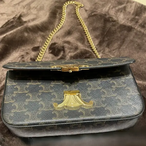 セリーヌ　トリオンフ　チェーンショルダーバッグ