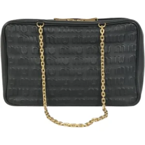 ミュウミュウ ショルダーバッグ レザー