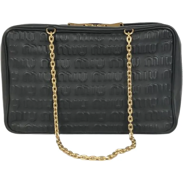 ミュウミュウ ショルダーバッグ レザー