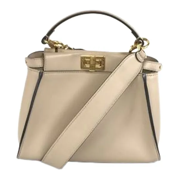 フェンディ ピーカブーミニ ハンドバッグ レザー