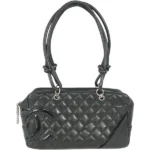 シャネル カンボン ハンドバッグ レザー