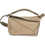 ロエベ アナグラム パズルバッグミディアム ハンドバッグ レザー