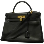 エルメス ケリー32 ハンドバッグ レザー ○V刻印 ゴールド金具