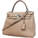 エルメス ケリー28 ハンドバッグ レザー □P刻印 シルバー金具