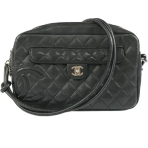 シャネル カンボン ショルダーバッグ ラムスキン