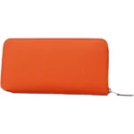 エルメス アザップロングシルクイン 財布 レザー Z刻印 シルバー金具