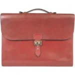 エルメス サックアデペッシュ ブリーフケース レザー シルバー金具