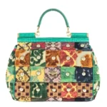 ドルチェ&ガッバーナ ハンドバッグ ベロア レザー