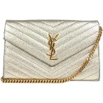 サンローラン カサンドラ チェーンウォレット レザー