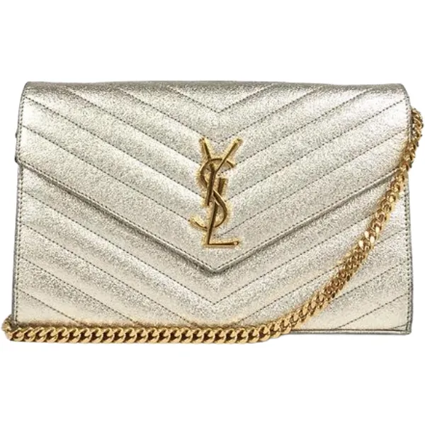 サンローラン カサンドラ チェーンウォレット レザー