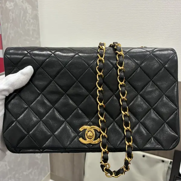 シャネル　マトラッセ　フルフラップ　チェーンショルダー