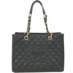 シャネル マトラッセ チェーンショルダーバッグ キャビアスキン