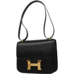 エルメス コンスタンス18 ショルダーバッグ レザー ○V刻印 ゴールド金具