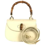 グッチ バンブー ハンドバッグ レザー