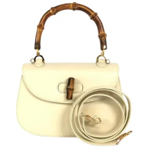 グッチ バンブー ハンドバッグ レザー