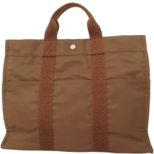 エルメス エールラインMM トートバッグ キャンバス シルバー金具