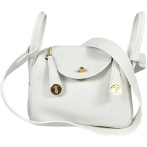 エルメス リンディミニ ショルダーバッグ レザー W刻印 ゴールド金具