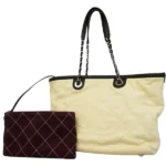 シャネル ワイルドステッチ オンザロード チェーンショルダーバッグ キャビアスキン