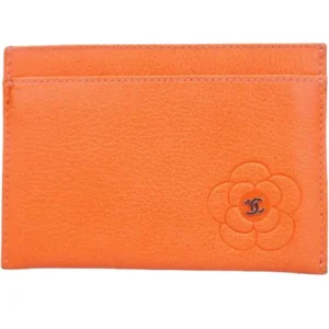 シャネル バタフライカメリア カードケース パスケース レザー