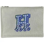 エルメス Hティサ―ジュ ポーチ キャンバス