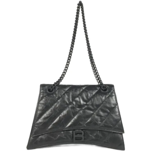 バレンシアガ クラッシュミディアム チェーンショルダーバッグ レザー