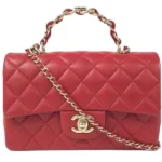 シャネル マトラッセ チェーンショルダーバッグ ラムスキン