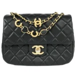 シャネル マトラッセ チェーンショルダーバッグ ラムスキン