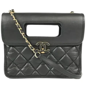 シャネル マトラッセ チェーンショルダーバッグ レザー