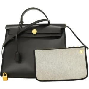 エルメス エールバッグジップPM ショルダーバッグ コーティングキャンバス K刻印 ゴールド金具