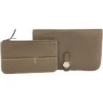 エルメス ドゴンGM 財布 レザー Y刻印 シルバー金具