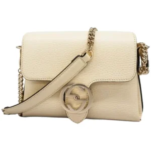 グッチ インターロッキングG ショルダーバッグ レザー