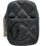 シャネル カンボン ポーチ ラムスキン