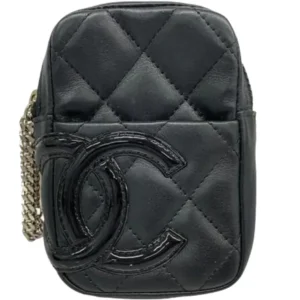 シャネル カンボン ポーチ ラムスキン