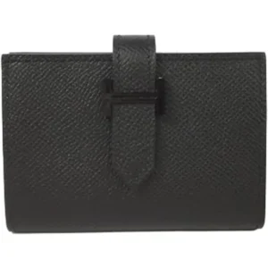 エルメス ベアン カードケース レザー K刻印