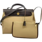 エルメス エールバッグジップPM ショルダーバッグ キャンバス B刻印 ゴールド金具