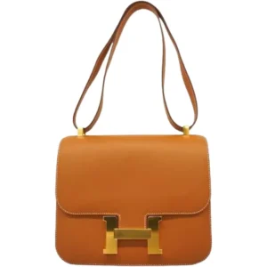 エルメス コンスタンス23 ショルダーバッグ レザー D刻印 ゴールド金具