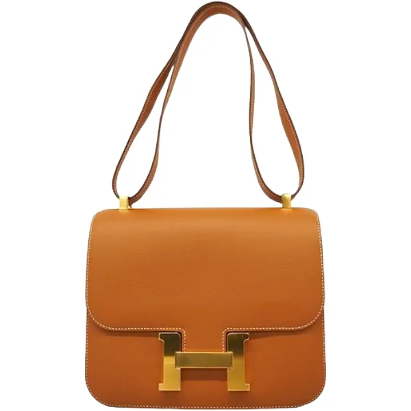 エルメス コンスタンス23 ショルダーバッグ レザー D刻印 ゴールド金具