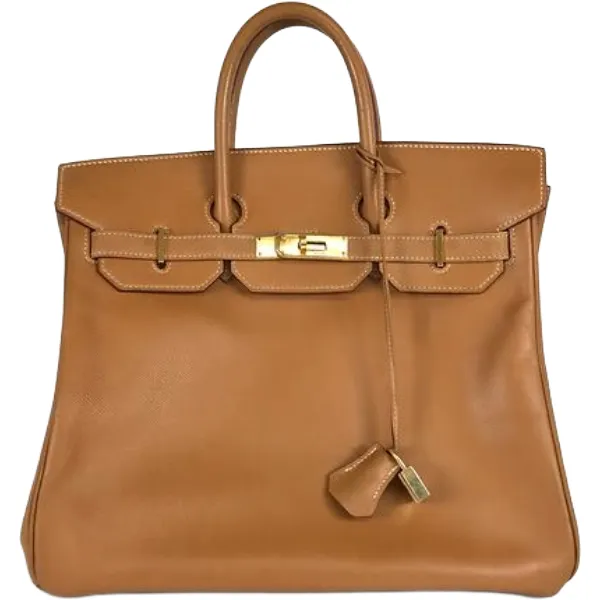 エルメス オータクロア32 ハンドバッグ レザー □A刻印 ゴールド金具