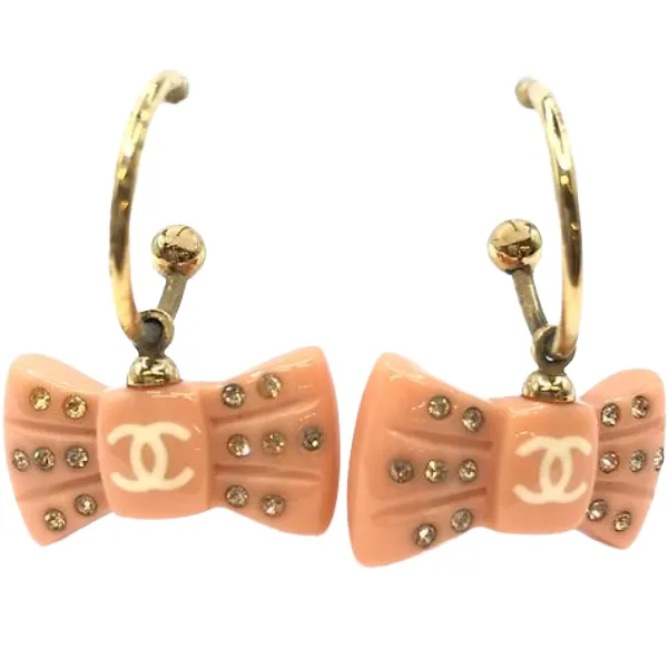 シャネル リボン ピアス イヤリング