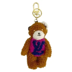 ルイ・ヴィトン ポルトクレLVテディベア キーホルダー M69854 