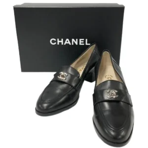 シャネル ローファー レザー