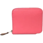 エルメス アザップコンパクトシルクイン 財布 レザー T刻印 シルバー金具