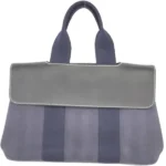 エルメス ヴァルパライソPM ハンドバッグ キャンバス シルバー金具