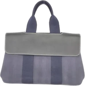 エルメス ヴァルパライソPM ハンドバッグ キャンバス シルバー金具